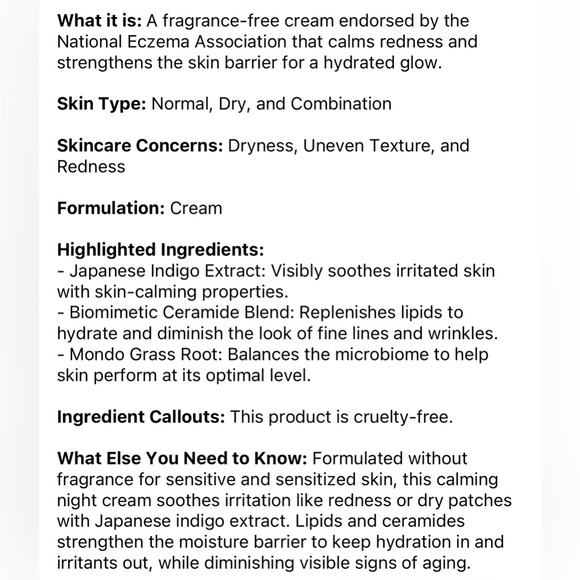 💦 TATCHA Indigo Overnight Repair - Picture 5 of 6